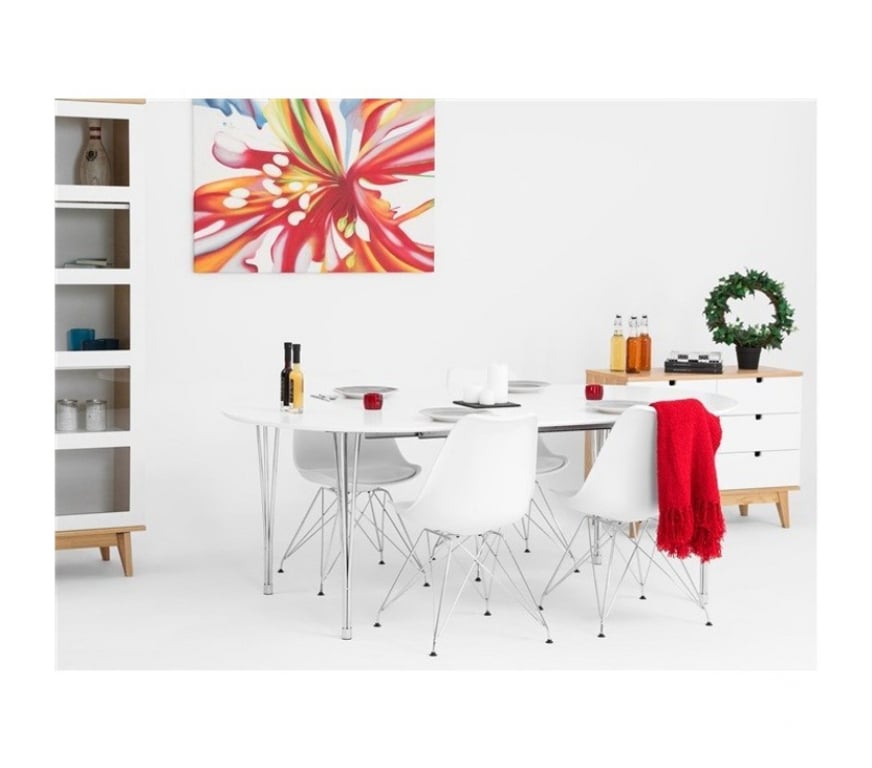 Ameublement & art de la table Ain Bellignat - 01100 - Photos Vivastreet Chaise blanc noir DSR coussin simili-cuir