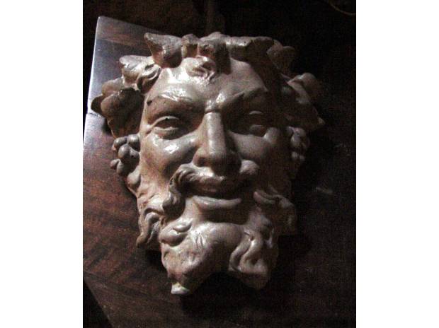 Tête de Bacchus en pierre reconstituée (cbwh) Havelu 28410