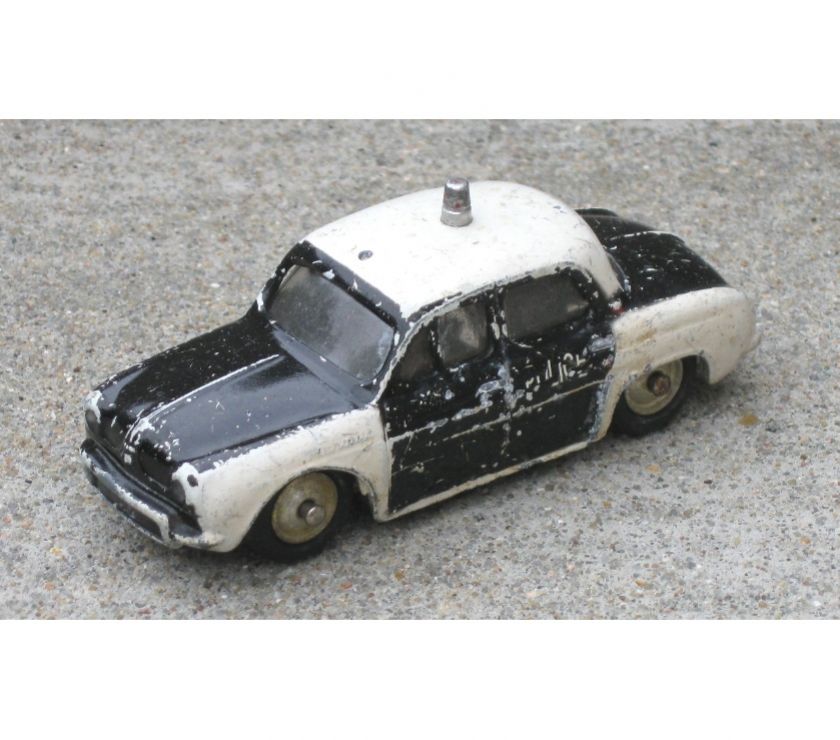 Voiture Ancienne CIJ Renault Cabriolet Tôle Mécanique - 23 Cm - Jouet Français