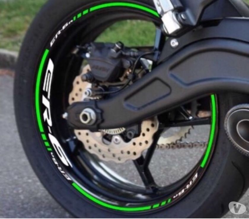 LISERETS JANTES MOTO ZZR 1400 STICKERS kit pour 2 jantes 40 couleurs