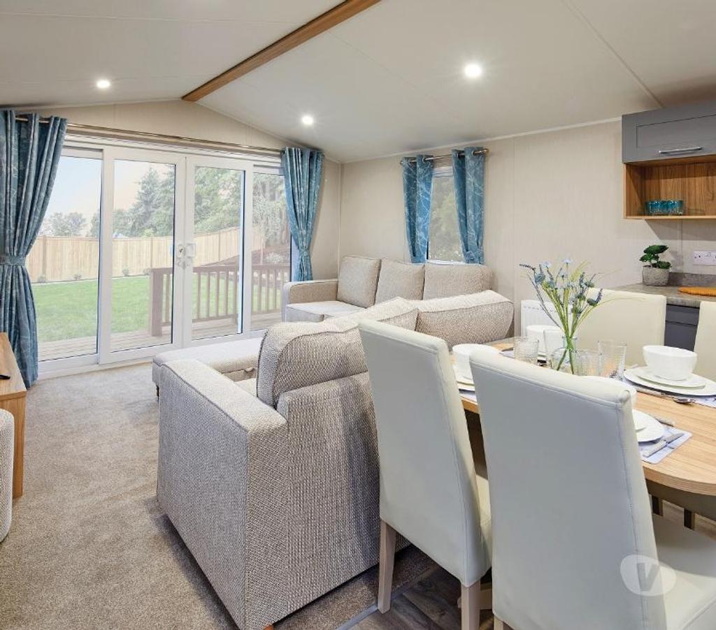 New Willerby Malton static caravan for sale with decking Waren Mill