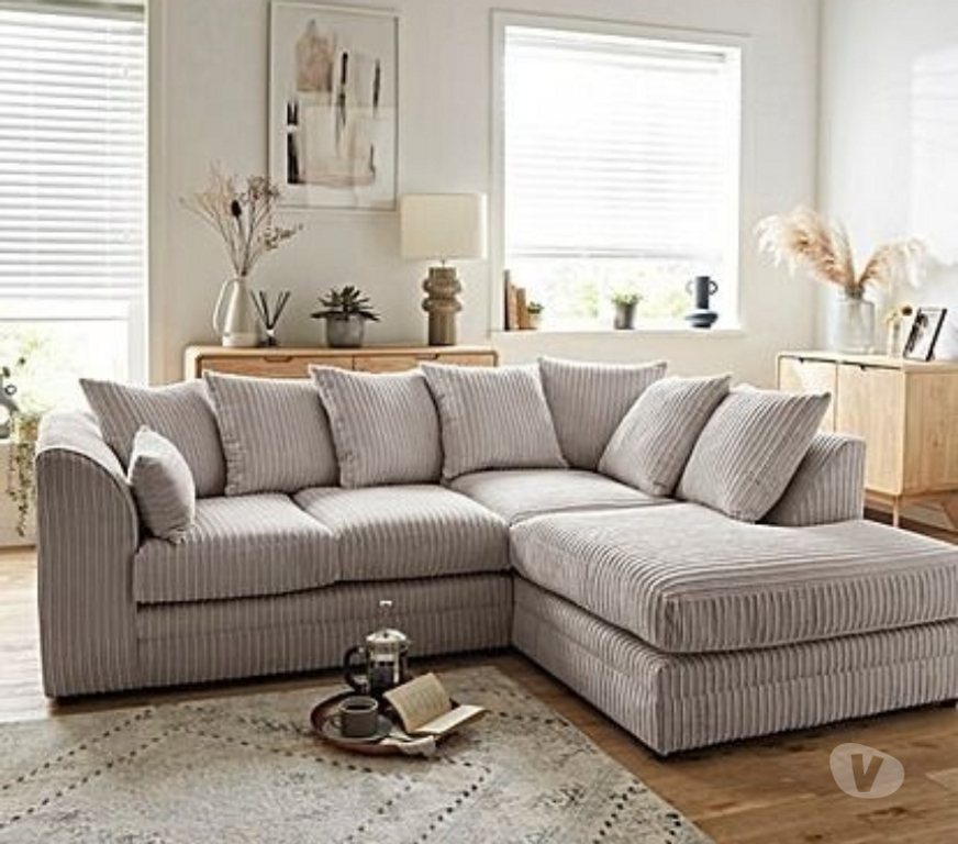 Furniture Cornwall London Apprentice - Cornwall - Photos for Dylan Right Hand Cream Jumbo Cord Corner Sofa