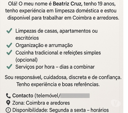 Serviço de Limpeza - Fotos para Serviços de Limpeza ao Domicílio em Coimbra