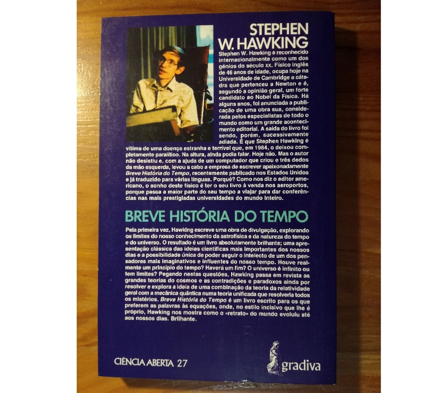 Decoração e Texteis Águeda - Fotos para Stephen Hawking – Breve História do Tempo