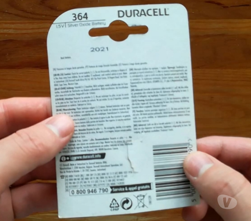 Acessórios Águeda - Fotos para Pilha Tipo Botão DURACELL 364 Nova