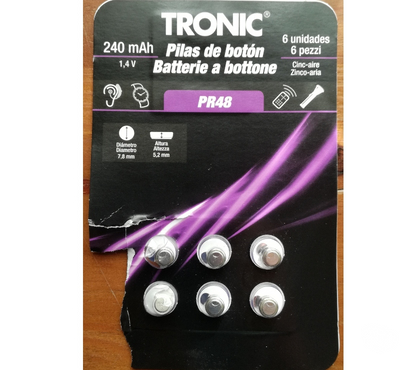 Acessórios - Fotos para 6 Pilhas Tipo Botão TRONIC PR48 Novas